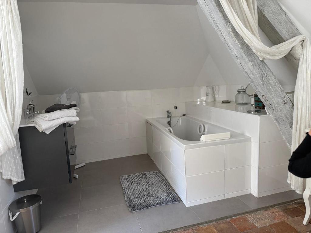 Koupelna v ubytování Maison des 7 lieux