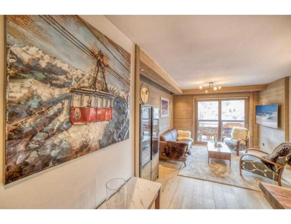 Posedenie v ubytovaní Luxurious 4-room with pool, gym, spa and parking