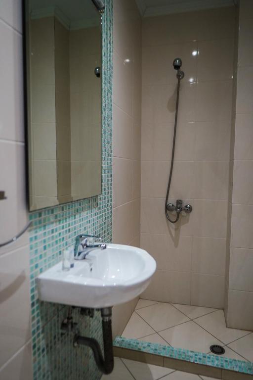 Koupelna v ubytování Hotel Shehu