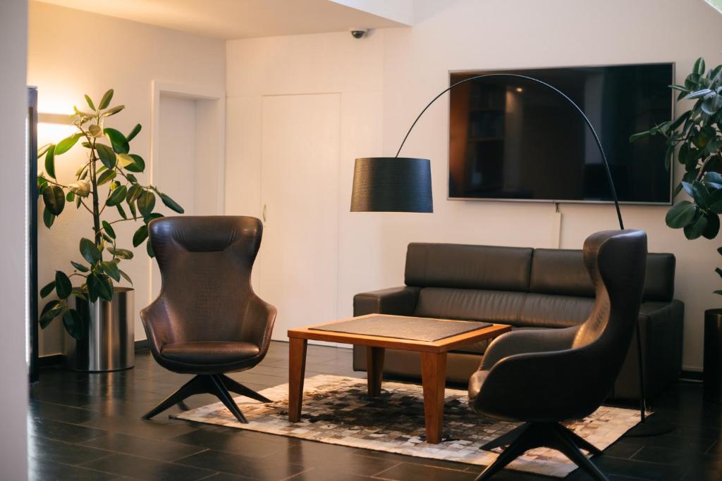 Posezení v ubytování Appartement KroneLiving