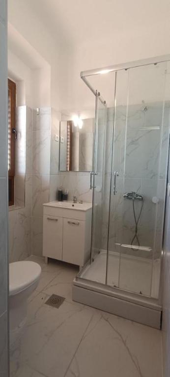 Koupelna v ubytování Fiore Hotel