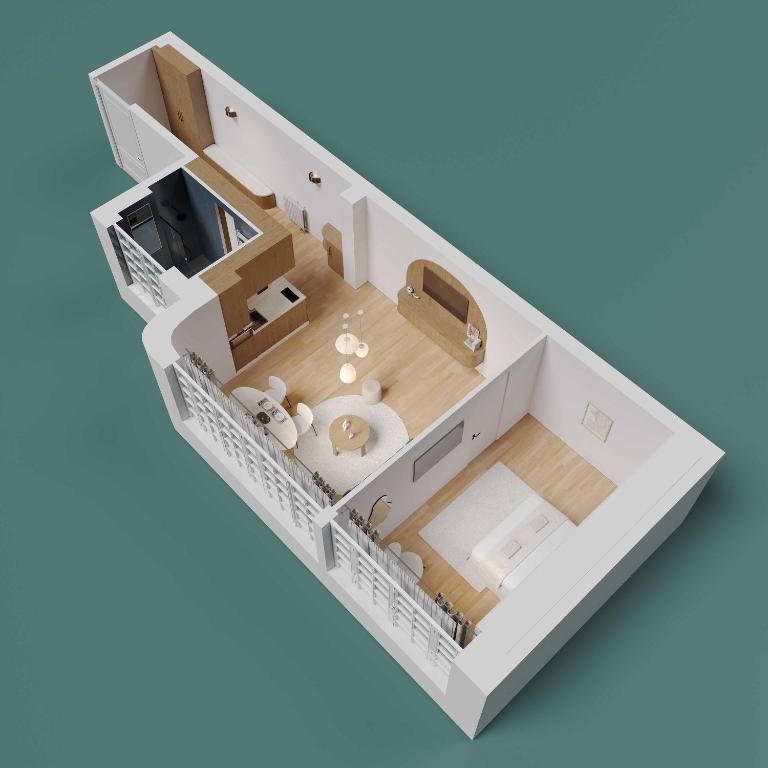 un aménagement de l'immeuble dans l'établissement Chic apartment - 1BR-4P - République, à Paris