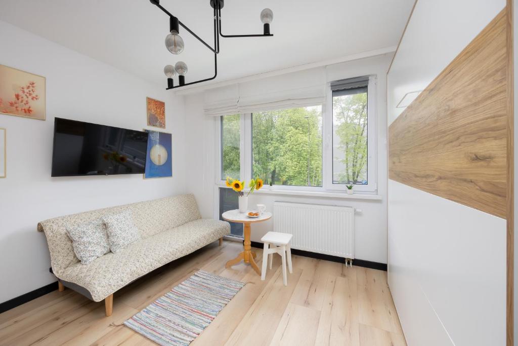 Posedenie v ubytovaní Pet-friendly Studio Apartments Batorego Warsaw by Noclegi Renters