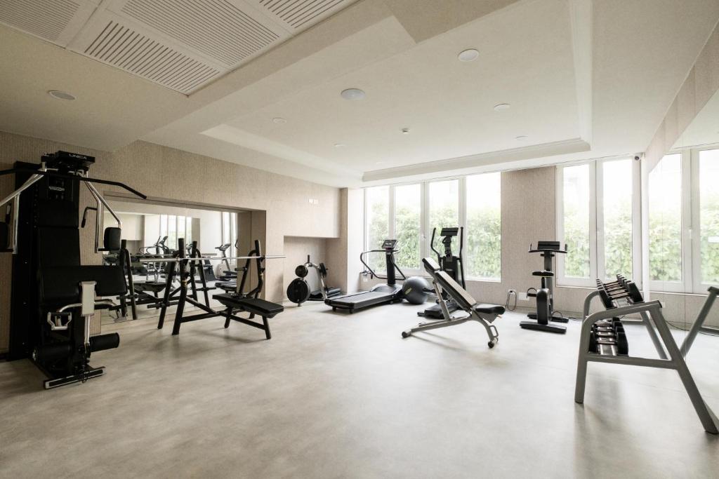 Fitness centrum a/nebo fitness zařízení v ubytování Palace Hotel & SPA