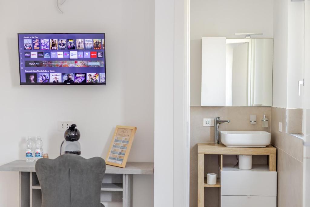 TV a/nebo společenská místnost v ubytování DandT HOME