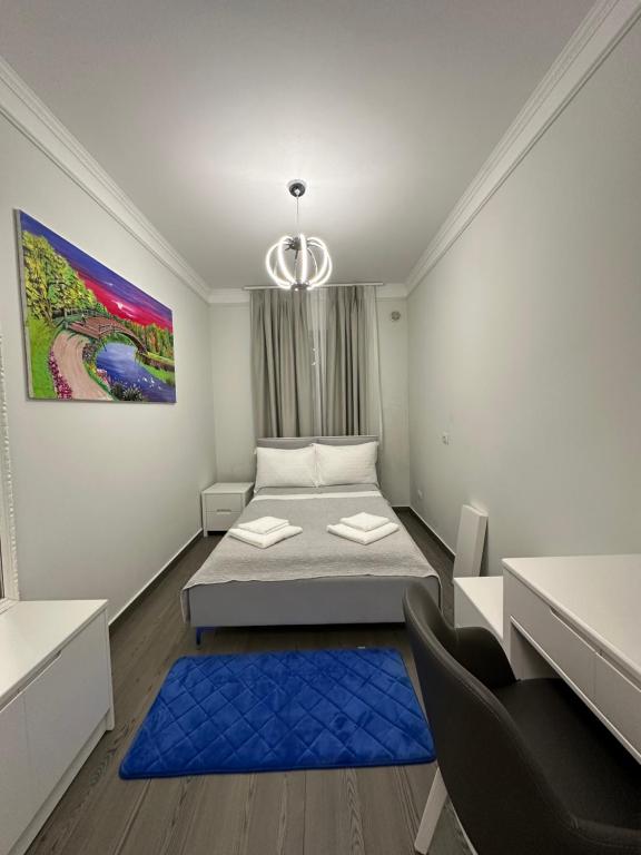 Postel nebo postele na pokoji v ubytování Hotel Imperiale