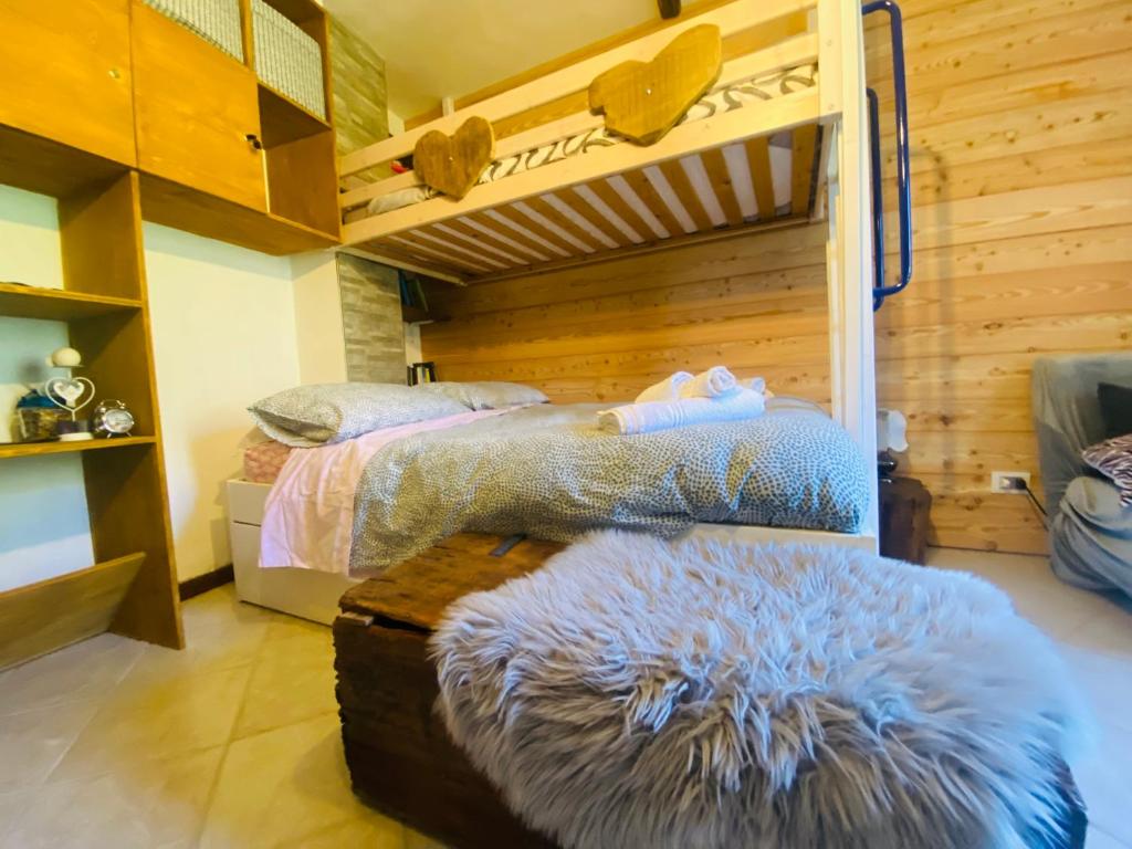 Postel nebo postele na pokoji v ubytování La Lanterna sui Monti