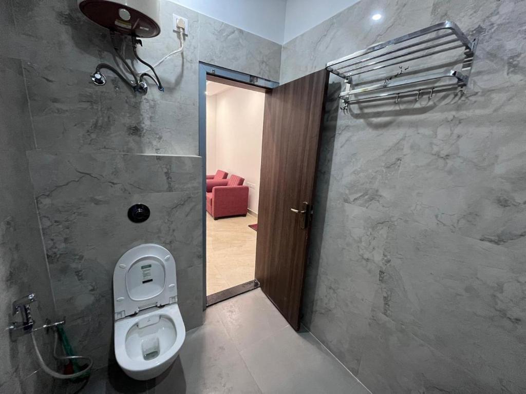 Koupelna v ubytování Hridayam Kashi Homestay