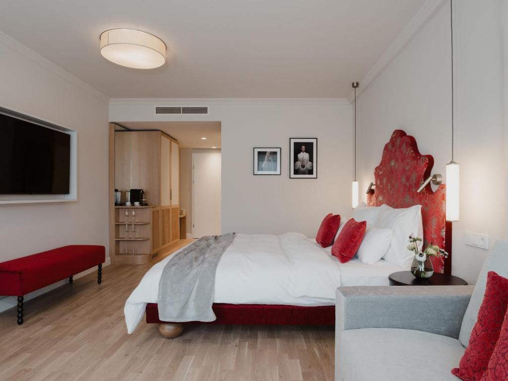 Letto o letti in una camera di Grand Elisabeth