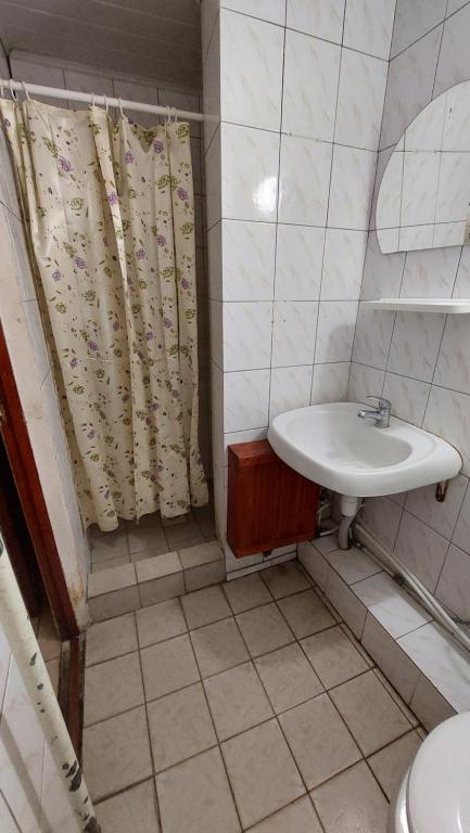 Koupelna v ubytování Hotel Desna KUT