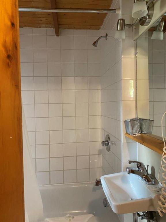 Koupelna v ubytování Auberge MicKy Inc