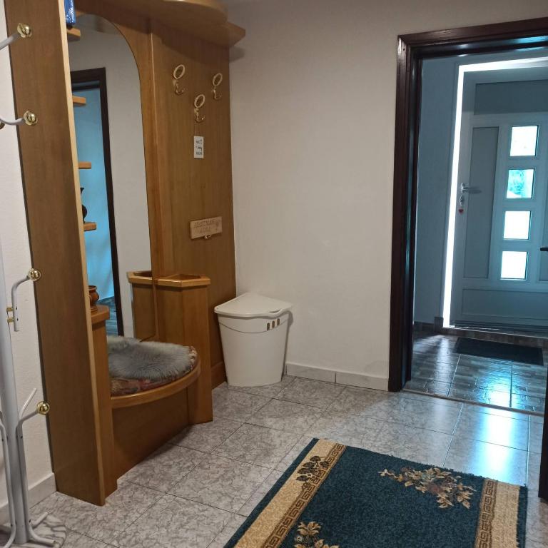 Koupelna v ubytování Apartman Adna
