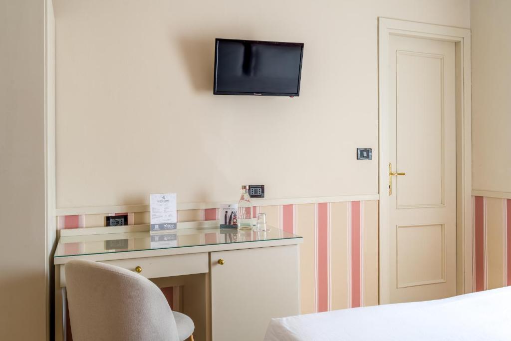 TV a/nebo společenská místnost v ubytování Hotel Parker - Gruppo BLAM HOTELS