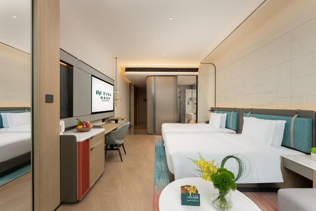 Postel nebo postele na pokoji v ubytování EVEN Hotel Chengdu High-Tech Zone, an IHG Hotel