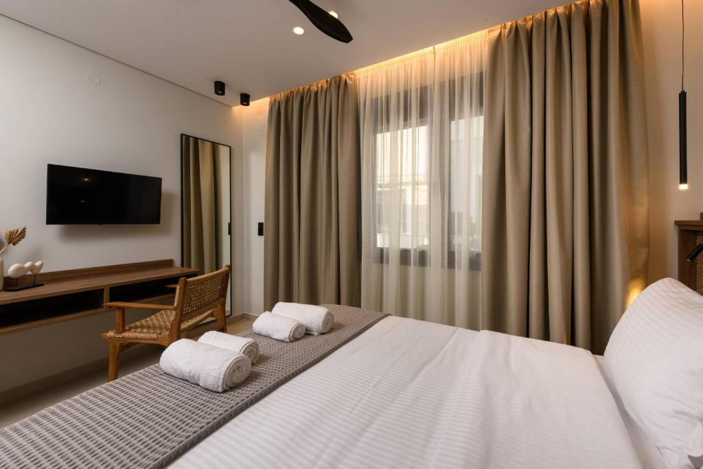 Postel nebo postele na pokoji v ubytování Odeum Luxury Living