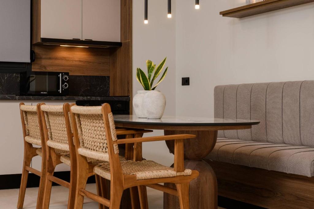 Kuchyň nebo kuchyňský kout v ubytování Odeum Luxury Living