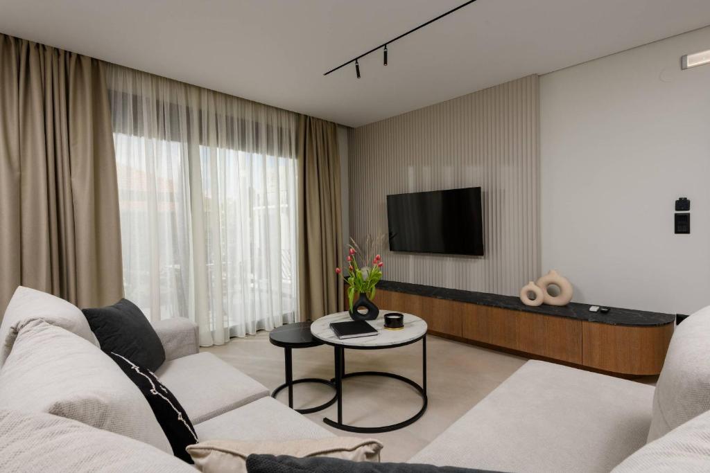 TV a/nebo společenská místnost v ubytování Odeum Luxury Living