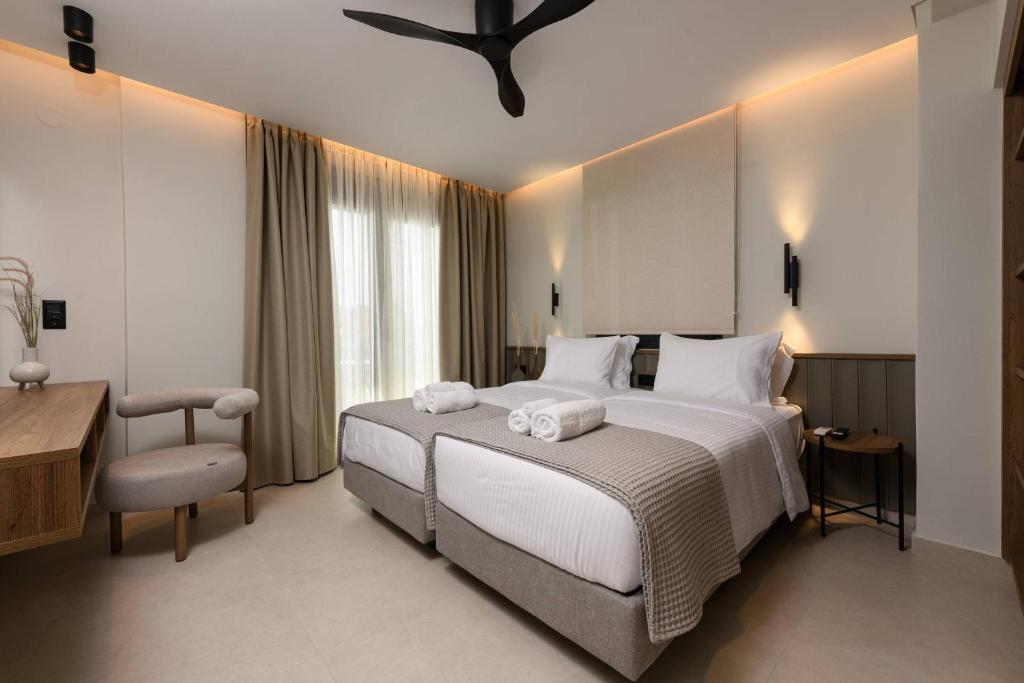 Postel nebo postele na pokoji v ubytování Odeum Luxury Living