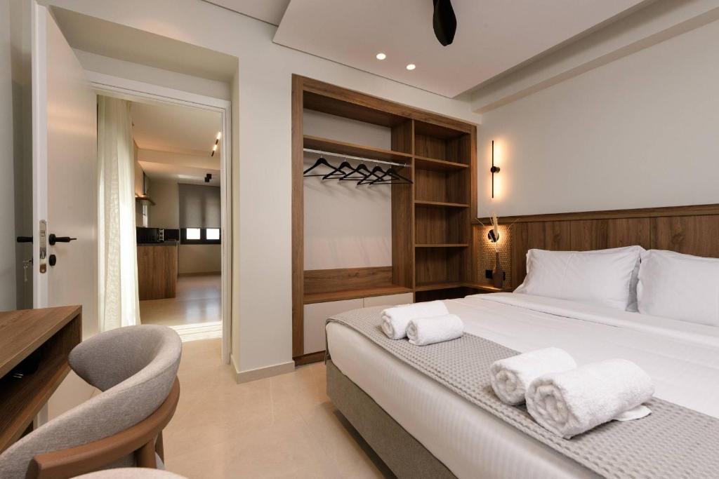 Postel nebo postele na pokoji v ubytování Odeum Luxury Living