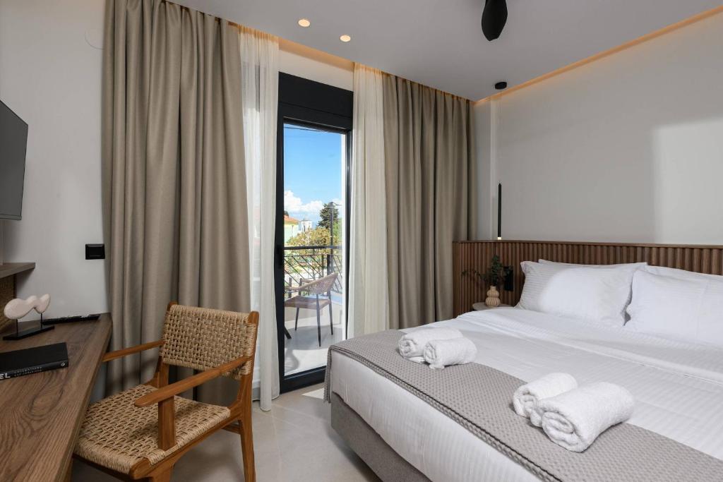 Postel nebo postele na pokoji v ubytování Odeum Luxury Living