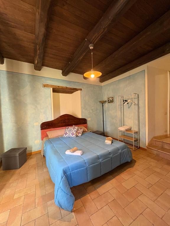 Postel nebo postele na pokoji v ubytování Chateaux de Pep