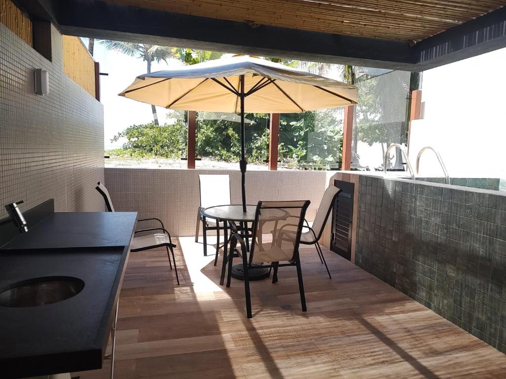 Balkón nebo terasa v ubytování Beira Mar de João Pessoa, paz, tranquilidade e lazer