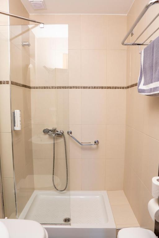 Koupelna v ubytování Hotel Epavlis Eleftheriadi