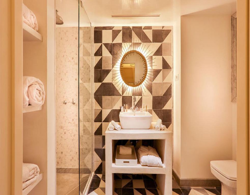 Koupelna v ubytování 2Ciels Boutique Hôtel