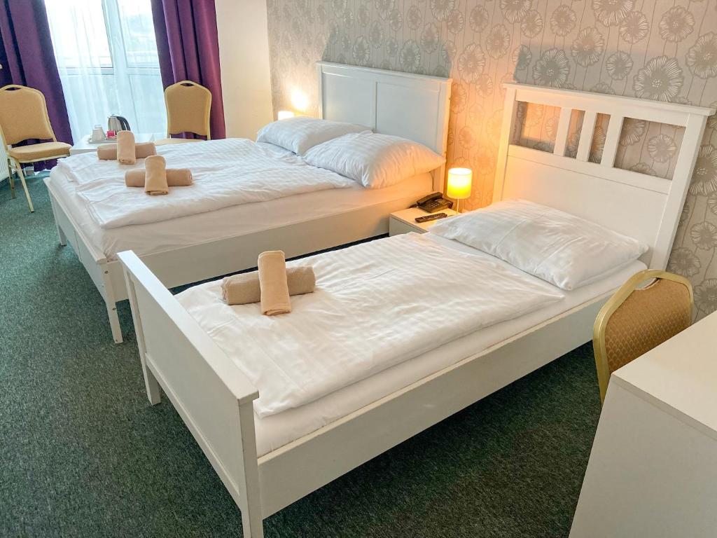 Postel nebo postele na pokoji v ubytování Hotel Modena