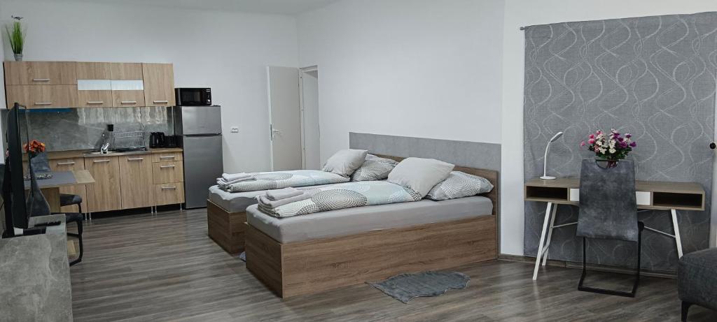 Kuchyň nebo kuchyňský kout v ubytování Ring Gästehaus