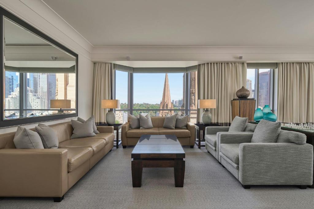 Posezení v ubytování The Westin Melbourne
