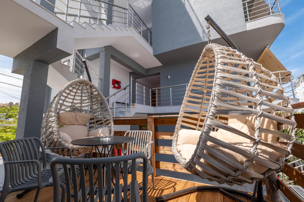 Balkón nebo terasa v ubytování ADMIRO Hotel