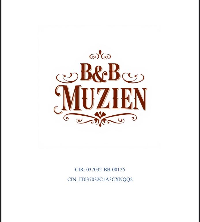 a vintage calligraphy logo for a biggiangiangiangiangiangian cuisine at Muzien B&B in Imola