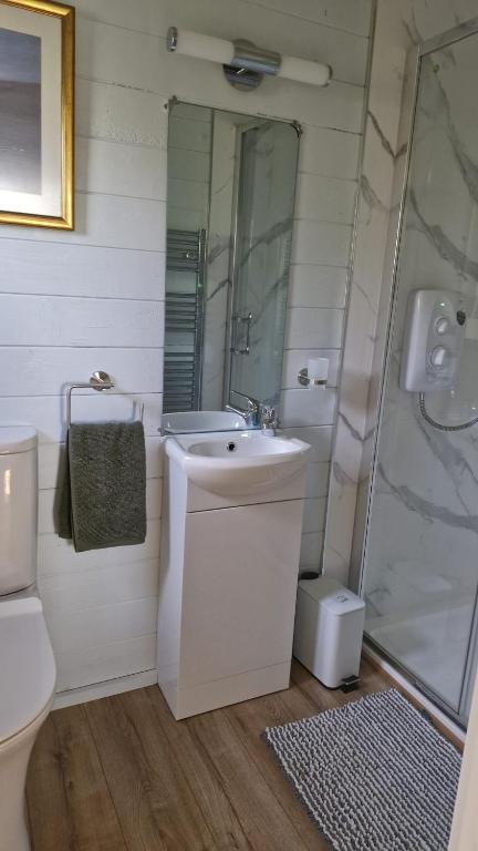 Koupelna v ubytování Luachra Lodge