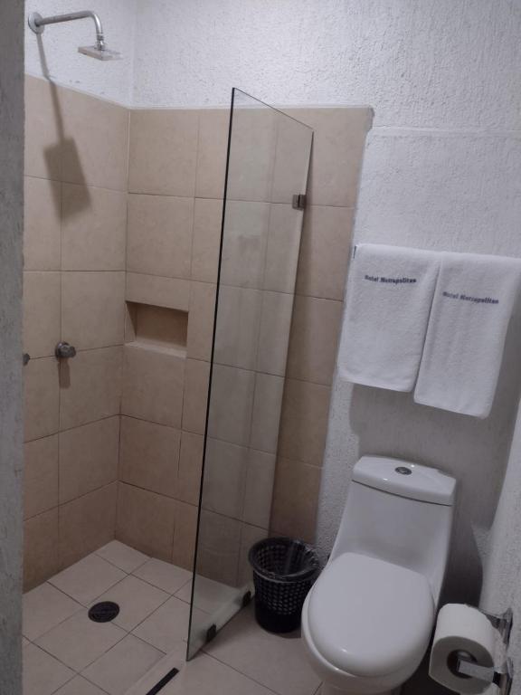 Koupelna v ubytování Hotel Metropolitan