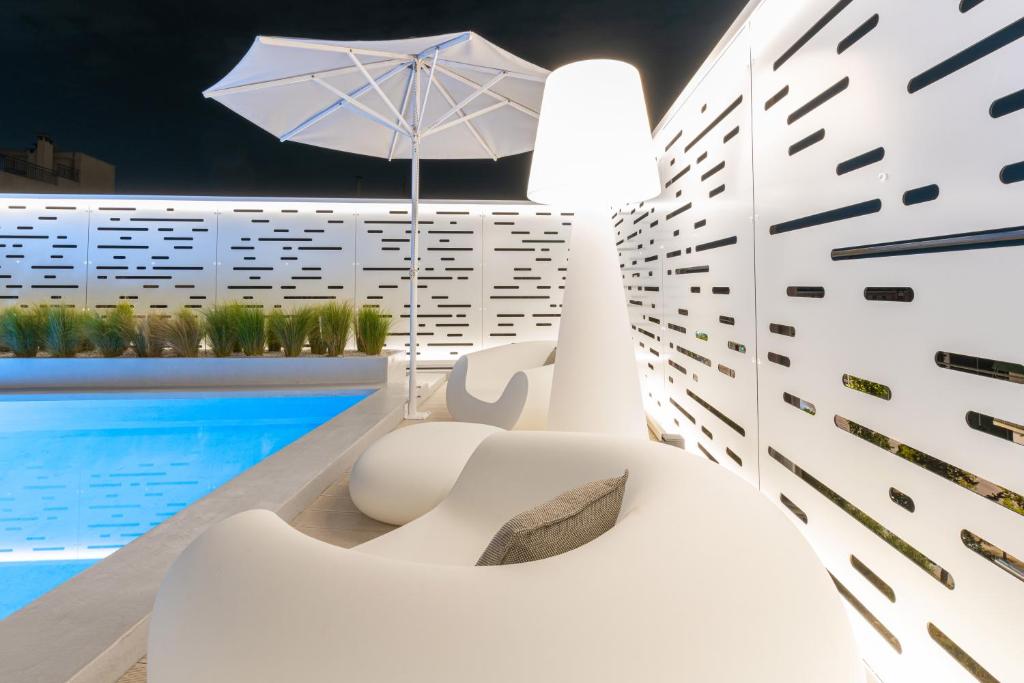 The swimming pool at or close to Ma Maison N5, Private Heated Pool, Acropolis View