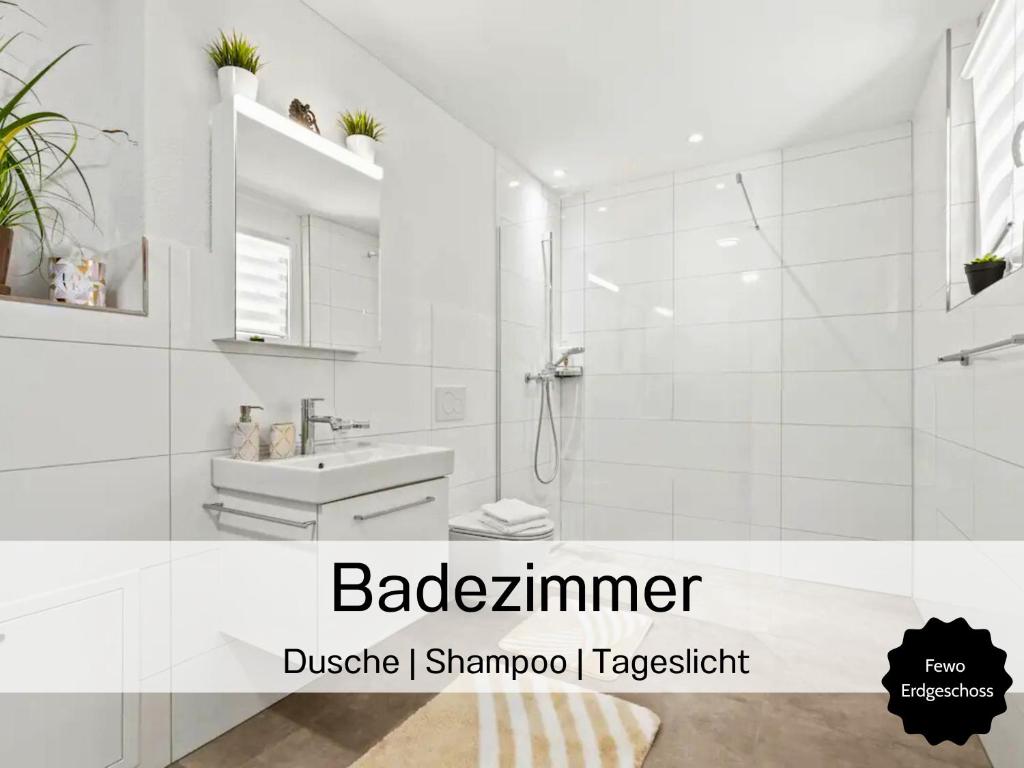 Koupelna v ubytování Ferienhausträume-Bodensee Bergstrassen Apartments