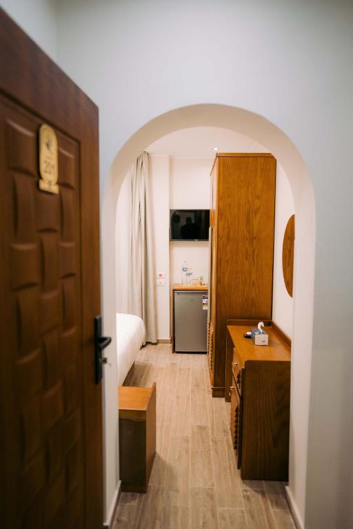 Kuchyň nebo kuchyňský kout v ubytování Florya pyramids Palace