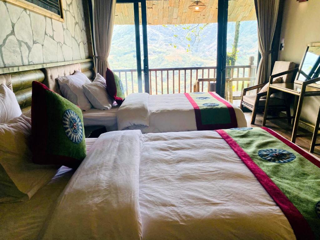 Postel nebo postele na pokoji v ubytování Chapa Ecolodge
