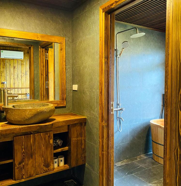 Koupelna v ubytování Chapa Ecolodge