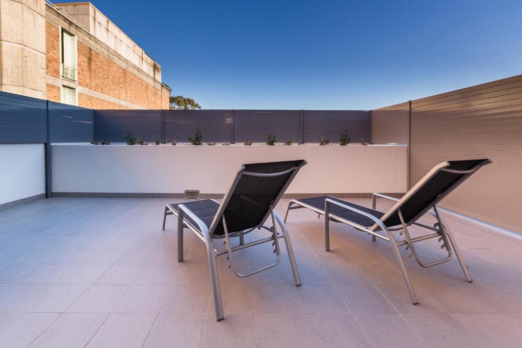 Balkón nebo terasa v ubytování Hamilton Executive Apartments