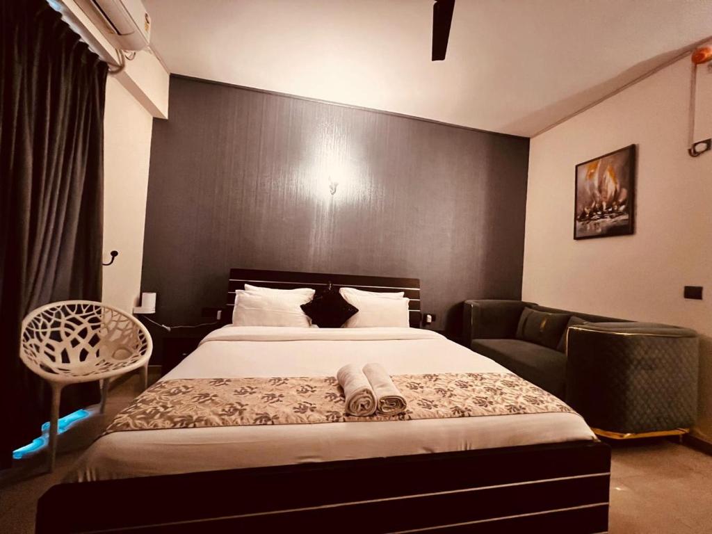 Postel nebo postele na pokoji v ubytování Obscura stays