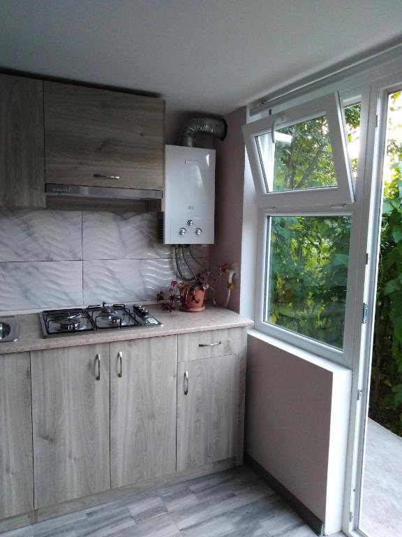 Kuchyň nebo kuchyňský kout v ubytování My home
