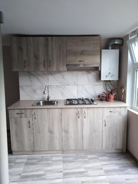 Kuchyň nebo kuchyňský kout v ubytování My home