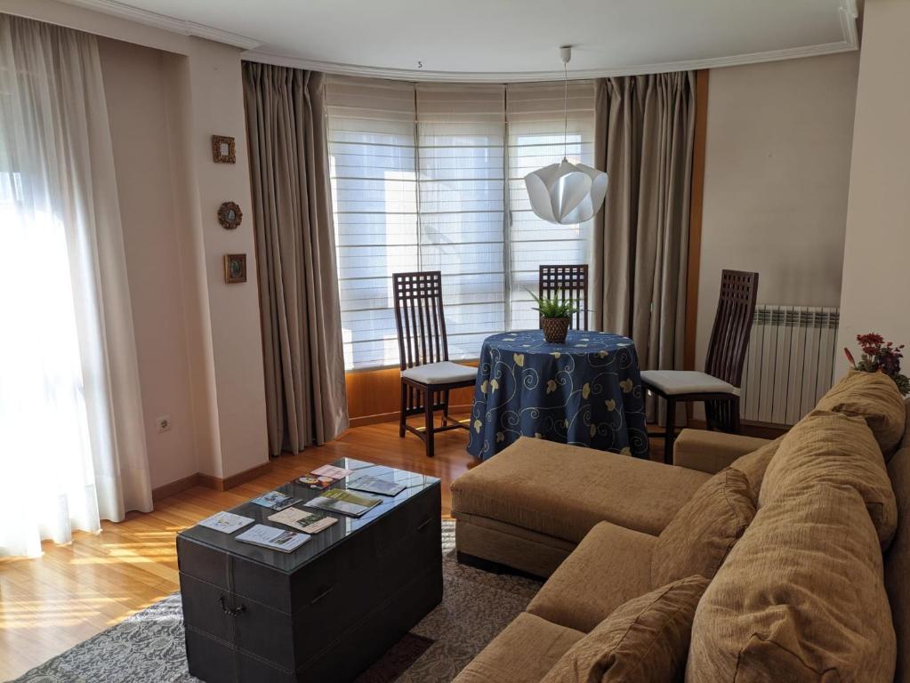 Posezení v ubytování Apartamento Camino de Santiago