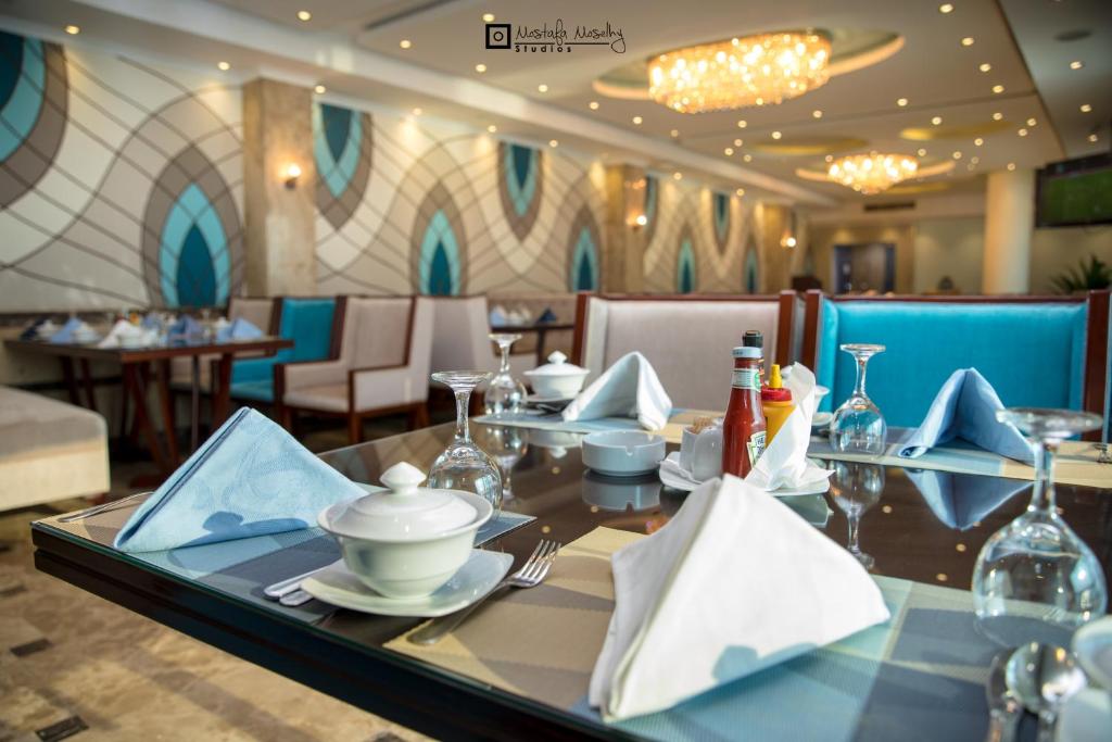 Posezení v ubytování Nile Transportation hotel