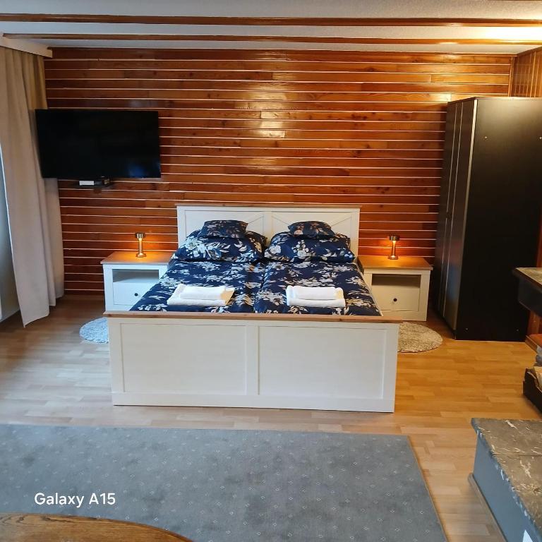 Televízia a/alebo spoločenská miestnosť v ubytovaní ApartamentVanessa