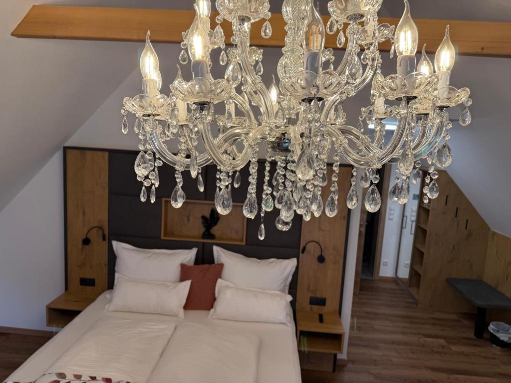 Postel nebo postele na pokoji v ubytování KOASA HOF Bed and Breakfast