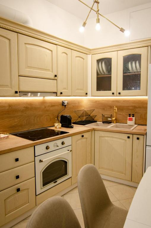 Kuchyň nebo kuchyňský kout v ubytování M & E Guesthouse
