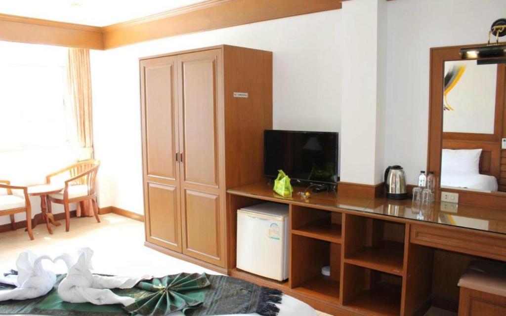 TV a/nebo společenská místnost v ubytování Cocoon Talya Hotel